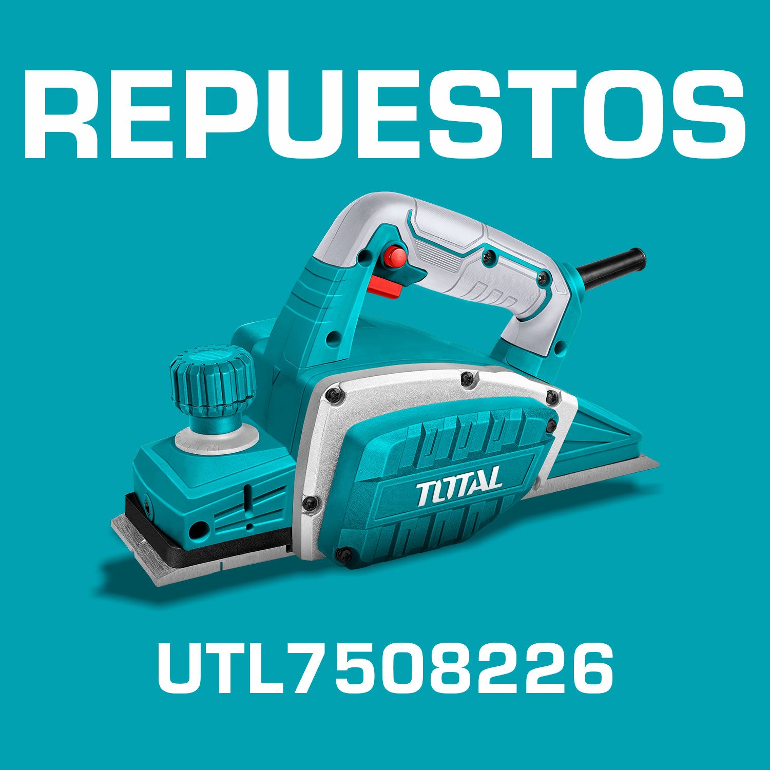 Repuestos Cepillo Eléctrico de madera 750W 17000rpm 3-1/4" x 3/32" 110-120V ~ 50/60Hz Codigo UTL7508226