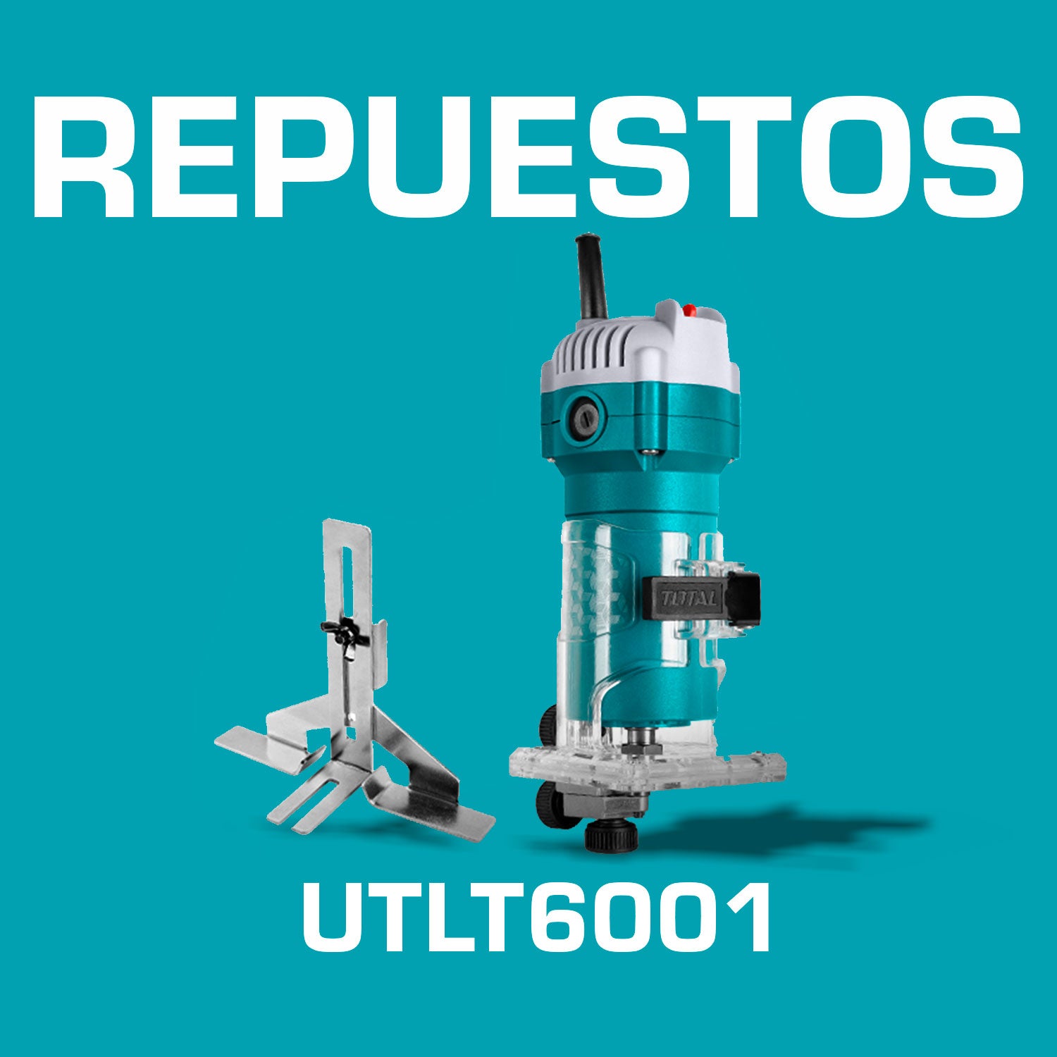 Repuestos Routeadora 600W Mini TOTAL 110V 1/4" Codigo UTLT6001