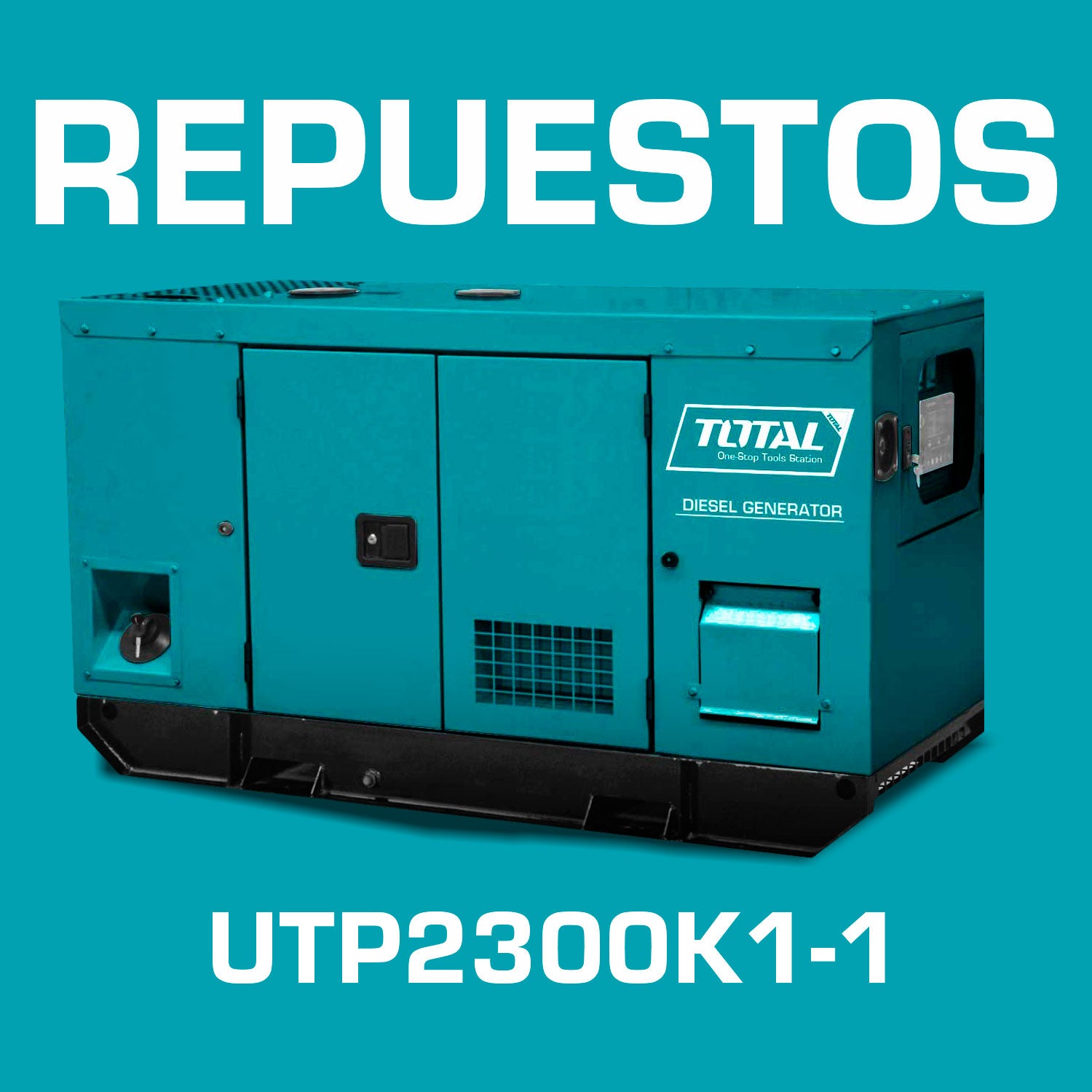 Repuestos Planta Diesel generador eléctrico 33KW Con ATS integrado Codigo UTP2300K1-1