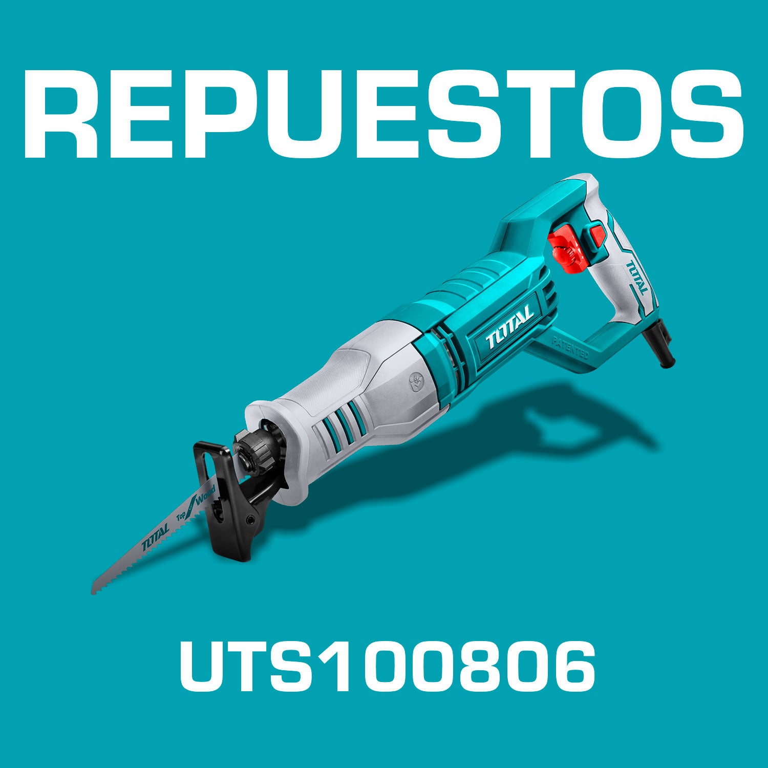 Repuestos Sierra sable reciproca, Voltaje 110-120V~50/60Hz, Potencia de 750W,Velocidad sin carga:900-3300rpm Codigo UTS100806
