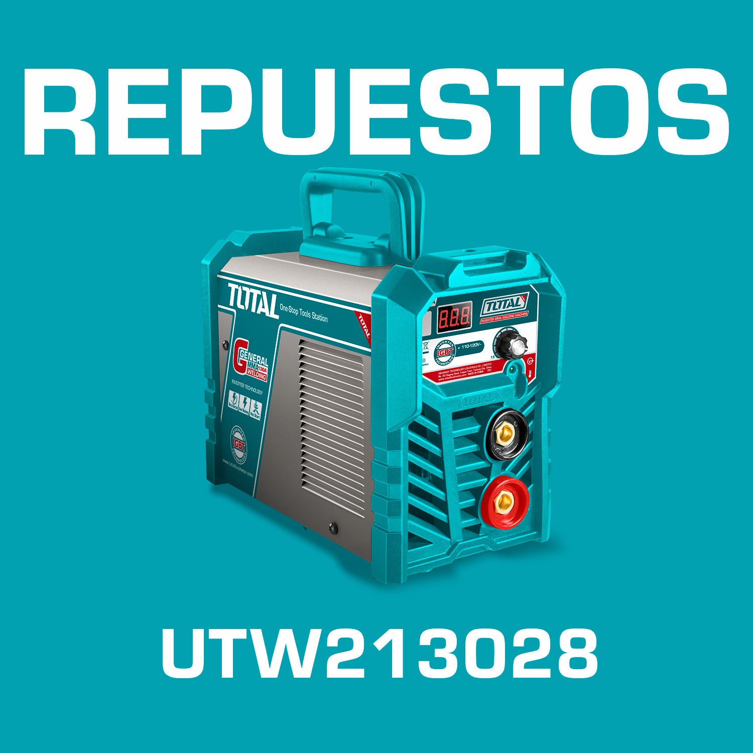 Repuestos Máquina de Soldar Inverter 130A Modelo medium duty 45% Codigo UTW213028