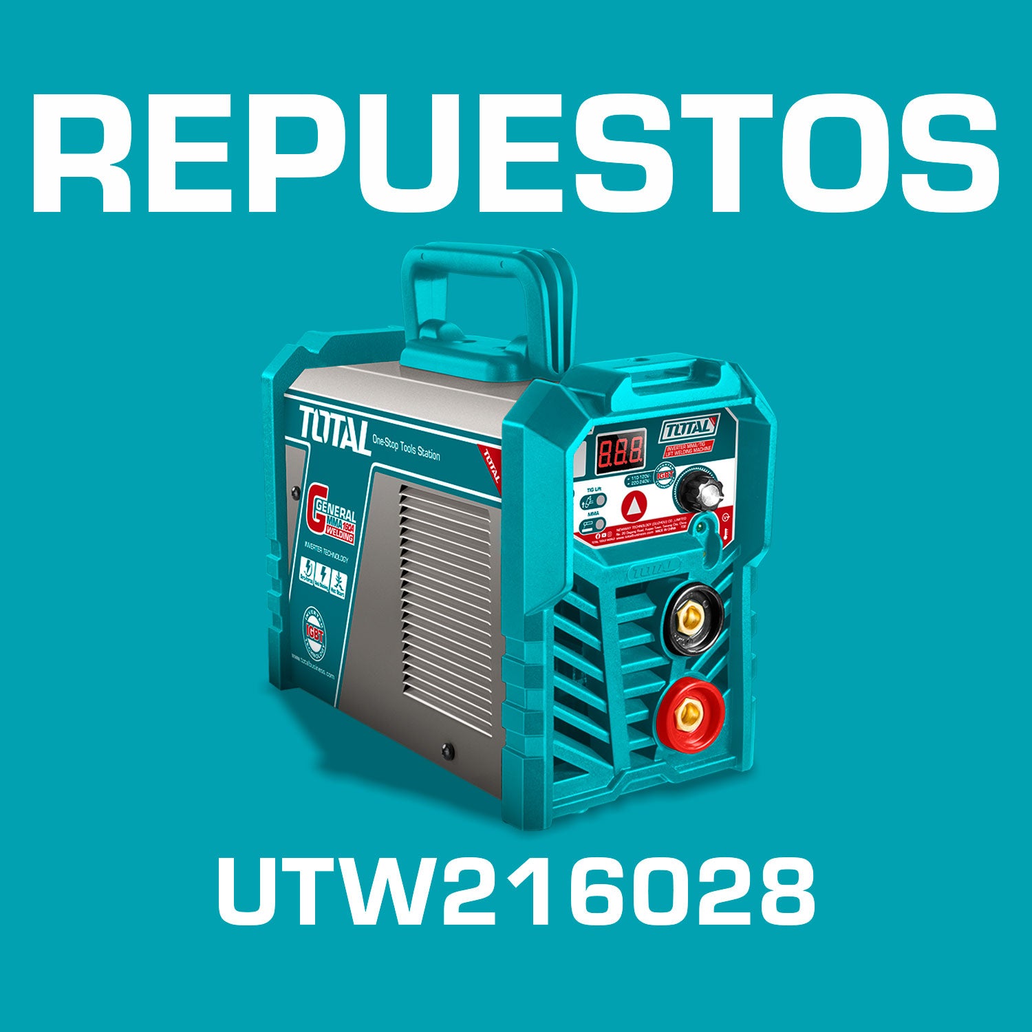Repuestos Máquina de Soldar Inverter 160A Modelo Medium duty 45% Codigo UTW216028