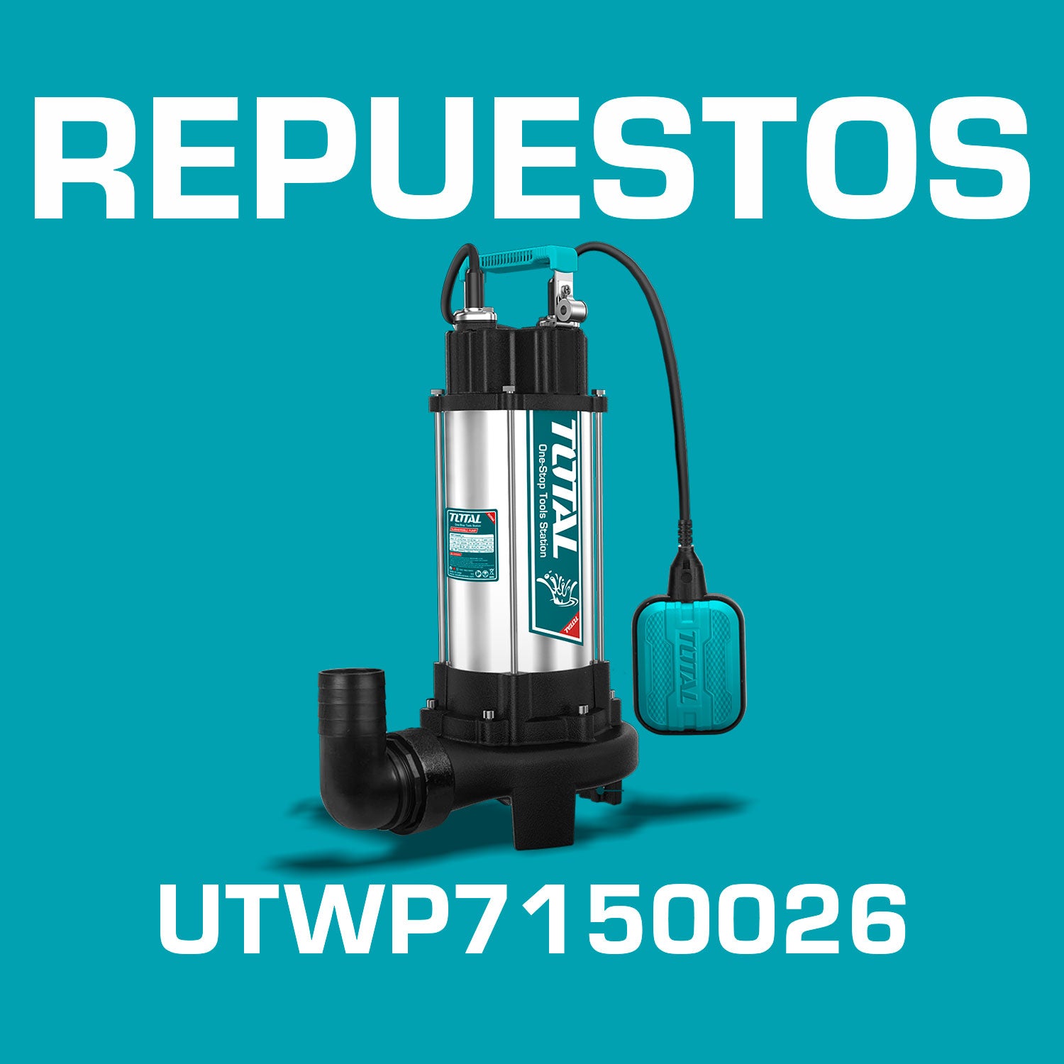 Repuestos Bomba sumergible para agua sucia 2 HP 1500 W Codigo UTWP7150026