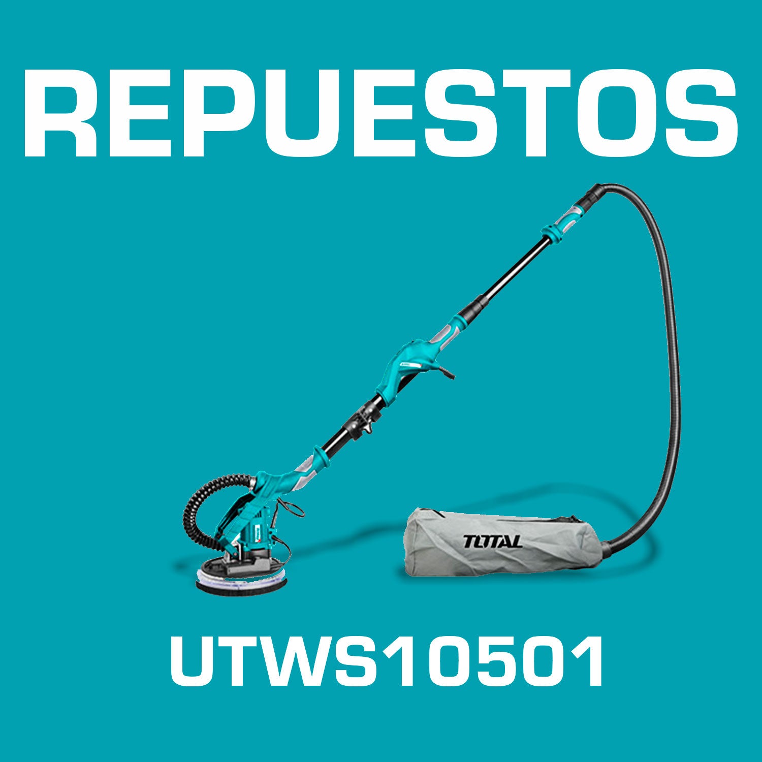 Repuestos Lijadora orbital Paneles de Gypsum, Yeso, Drywall 1050W, 110-120V~50/60Hz. Incluye accesorios Codigo UTWS10501