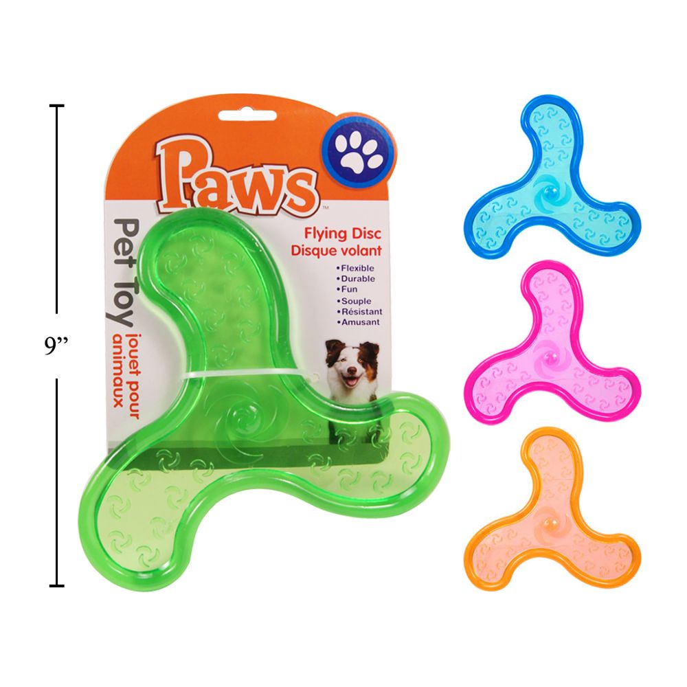 Juguetes para mascotas con disco volador freesbe 128g (1pza) (Viene en colores variados al azar)