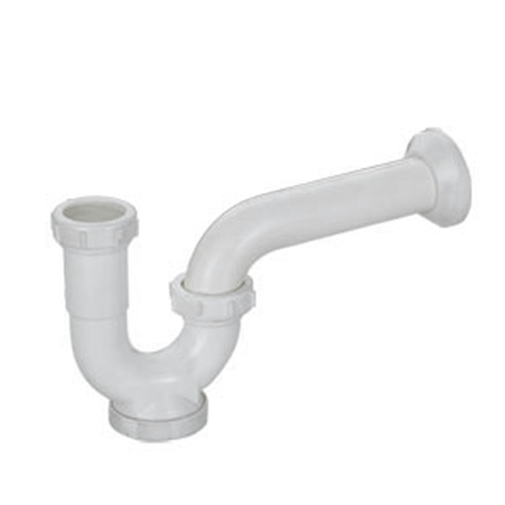 Trampa PVC sifón drenaje a pared 1 1/4". Con compuerta de limpieza NESSATI