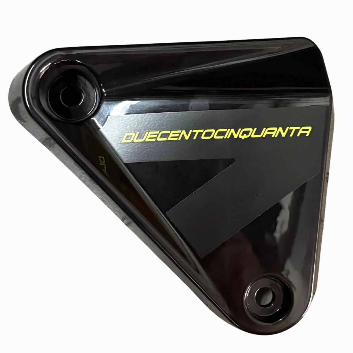 Panel decorativo derecho negro del radiador con calcomanias para moto gris (LEONCINO250)