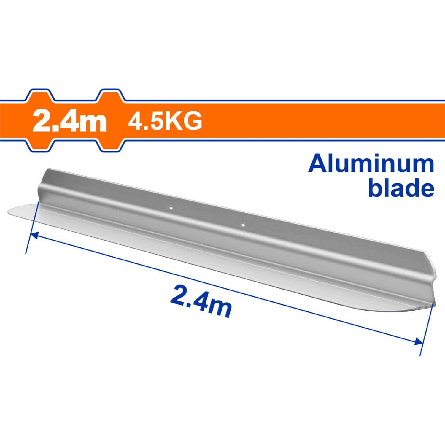 Hoja de Aluminio para Regla Vibratoria WSFS2A09 Tamaño de la hoja:2.4m 5.8kg