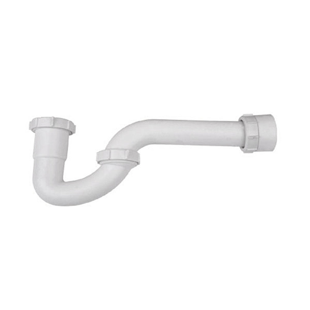 Trampa PVC sifón drenaje a pared 1 1/2". Con adapter a 1/4" NESSATI