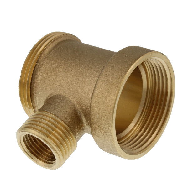 Conector Tee con rosca de 1-1/2" x 3/4" x 1/2" para lavadoras