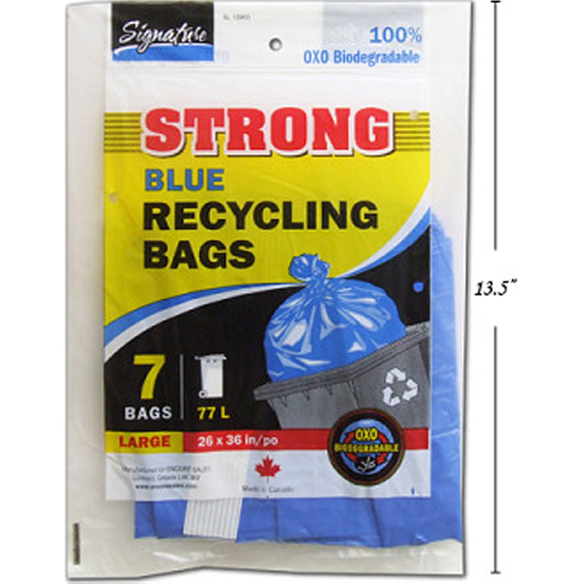 Bolsas de cocina pequeñas compostables de 16.3 x 16.6 ", 7 piezas