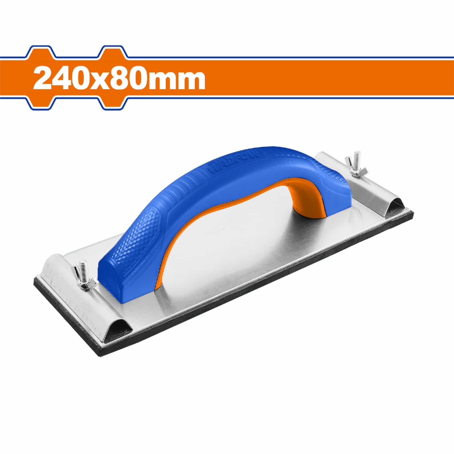 Soporte para lijas de 240x80mm Hoja de aluminio y base de EVA. Porta lijas. Lijadora