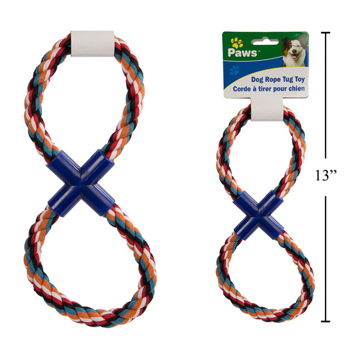 Juguetes para tirar de cuerda de 11 "x4.5" para perros