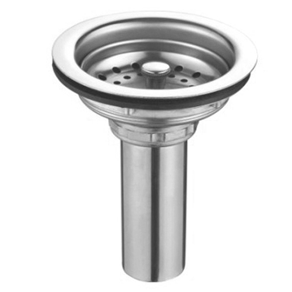 Desagüe De Fregaderos inox C/canasto 4 1/2" con tubo 4" NESSATI