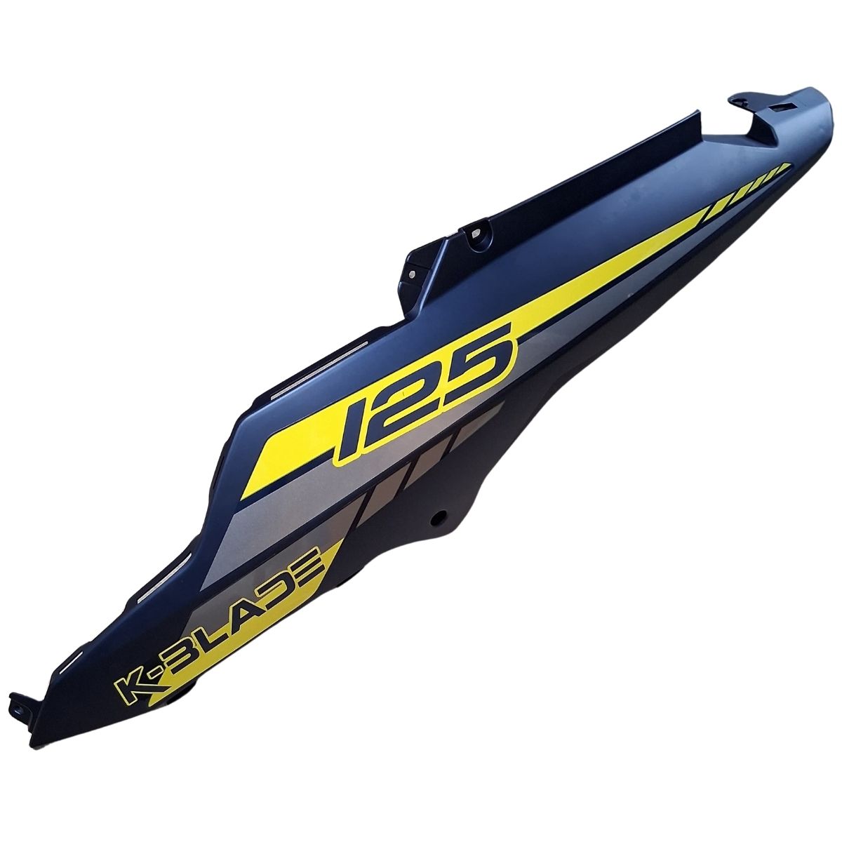 Panel lateral izquierdo azul con calcomanias (K-BLADE125)