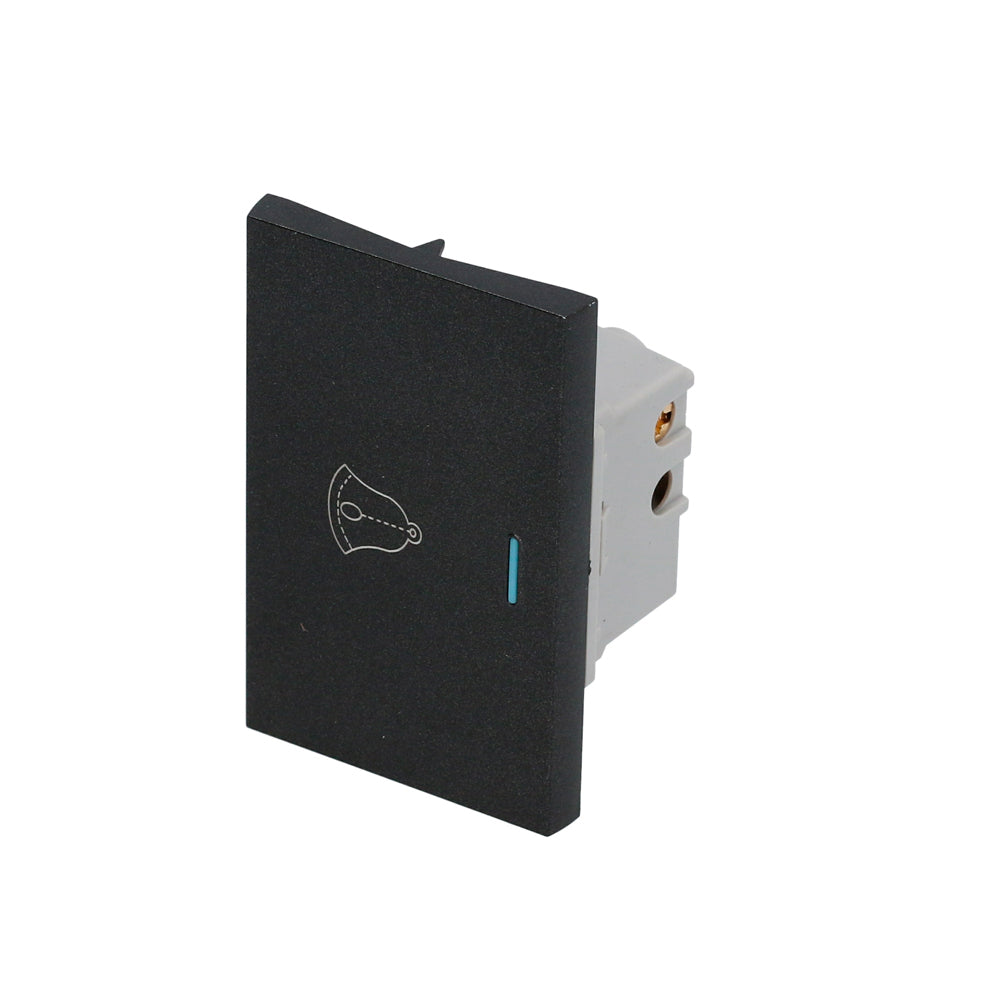 Interruptor para timbre negro 1/1 Surtek.
