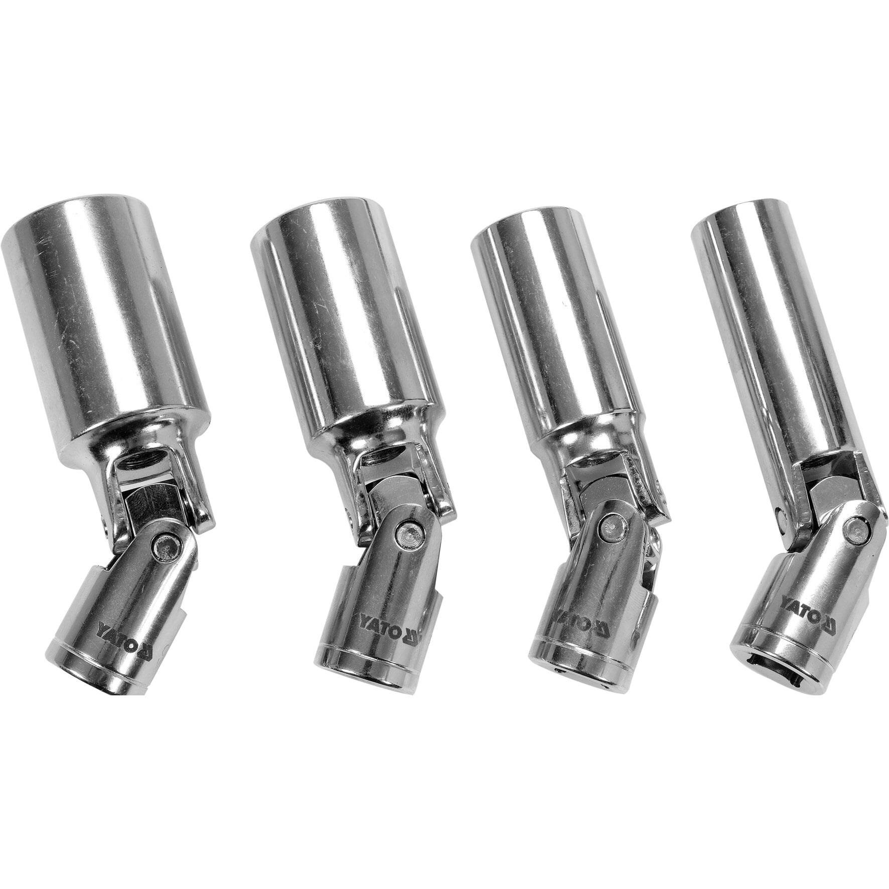 Llave socket para bujías giratorias. Juego 4 pzas 14- 16- 18- 21mm