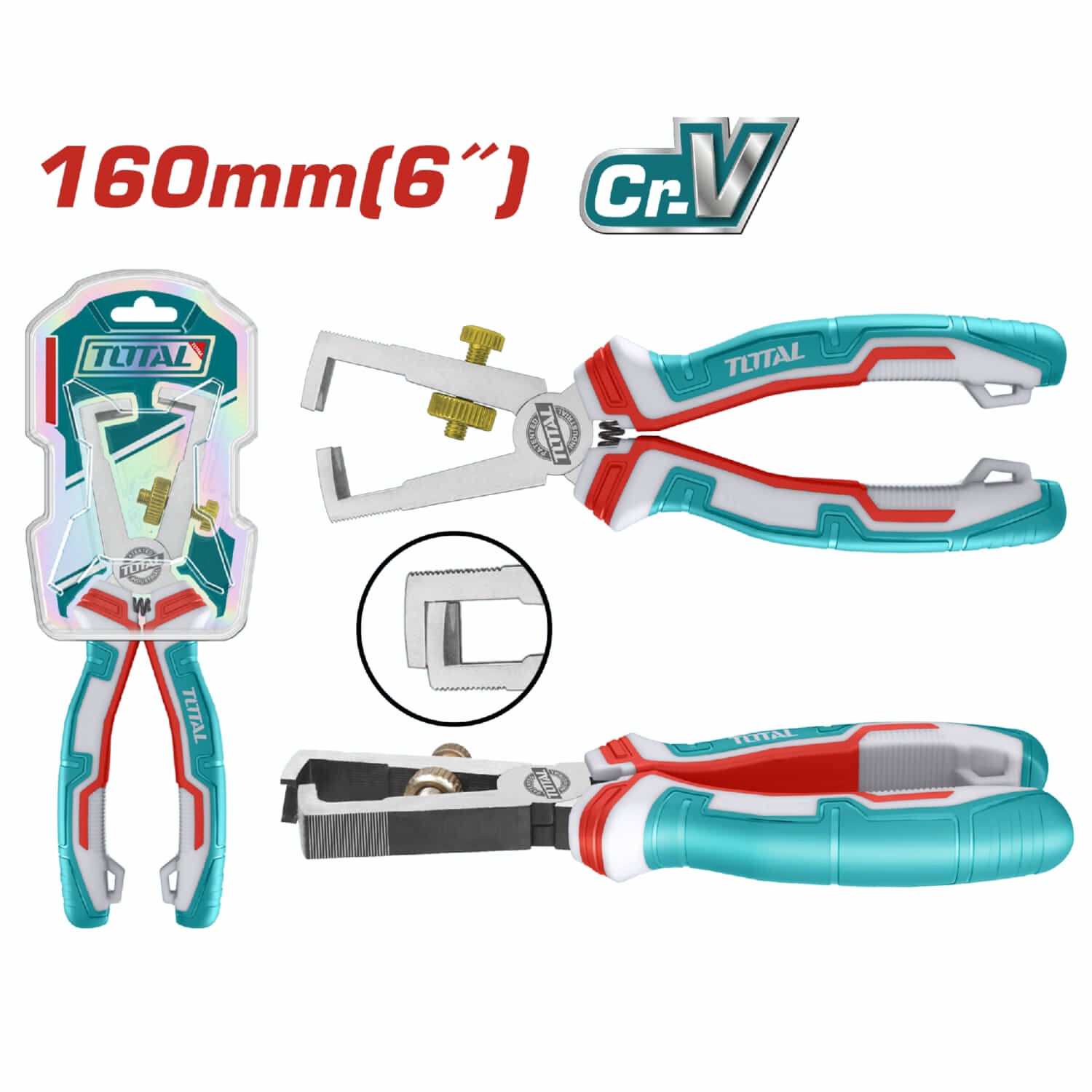 Alicate para cortar Alambre de 6". Pulido. Mango ergonómico