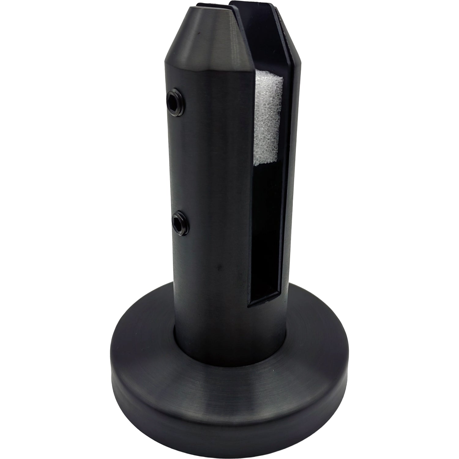 Soporte Baranda vidrio vidrio 10-12 mm, Inoxidable negro satinado 304SS-PVD