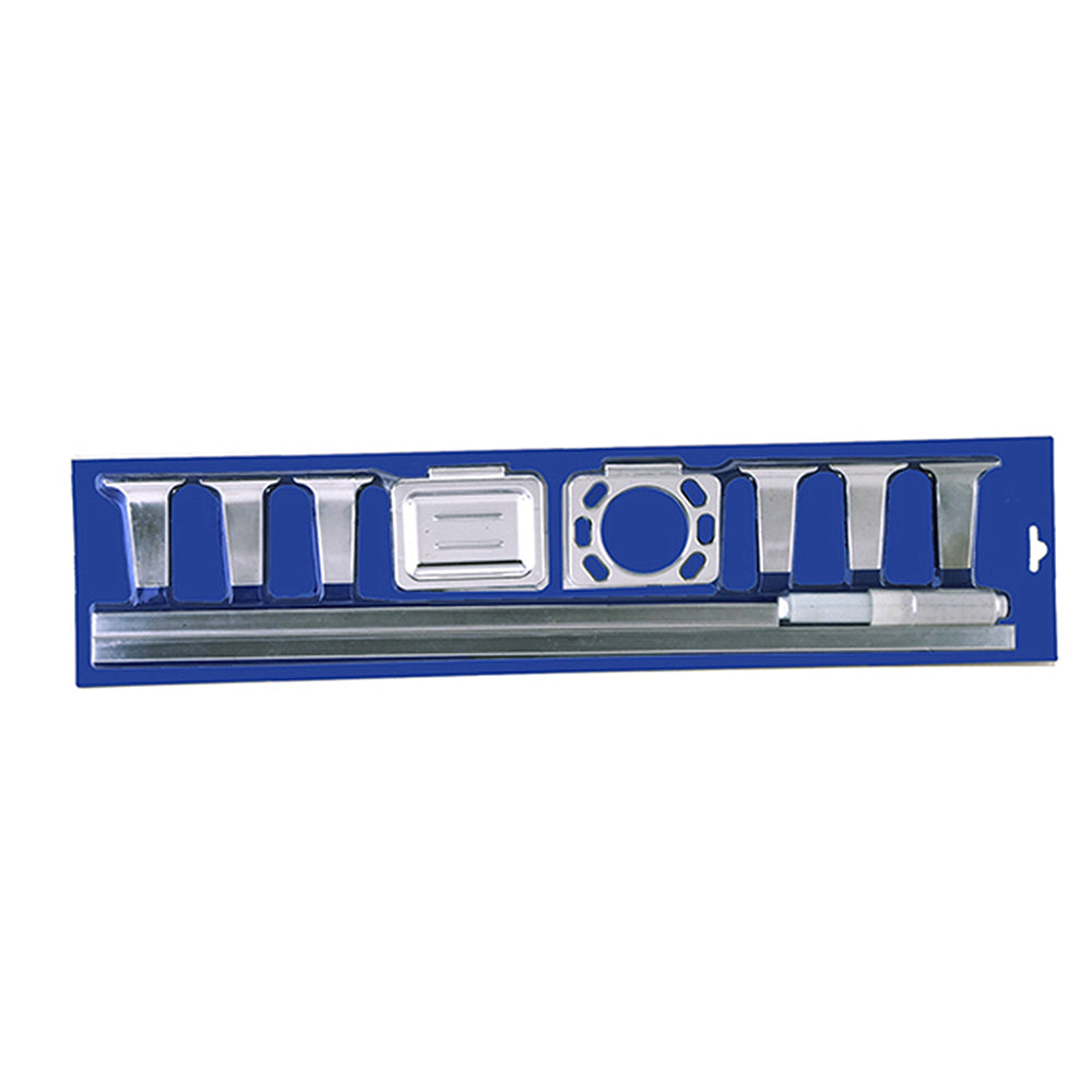 Accesorios de cuarto de baño PVC cromados 5 pcs. NESSATI. Blíster