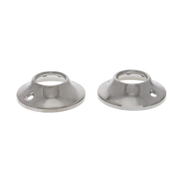 Brida de acero inoxidable para barra de ducha. Incluye tornillos