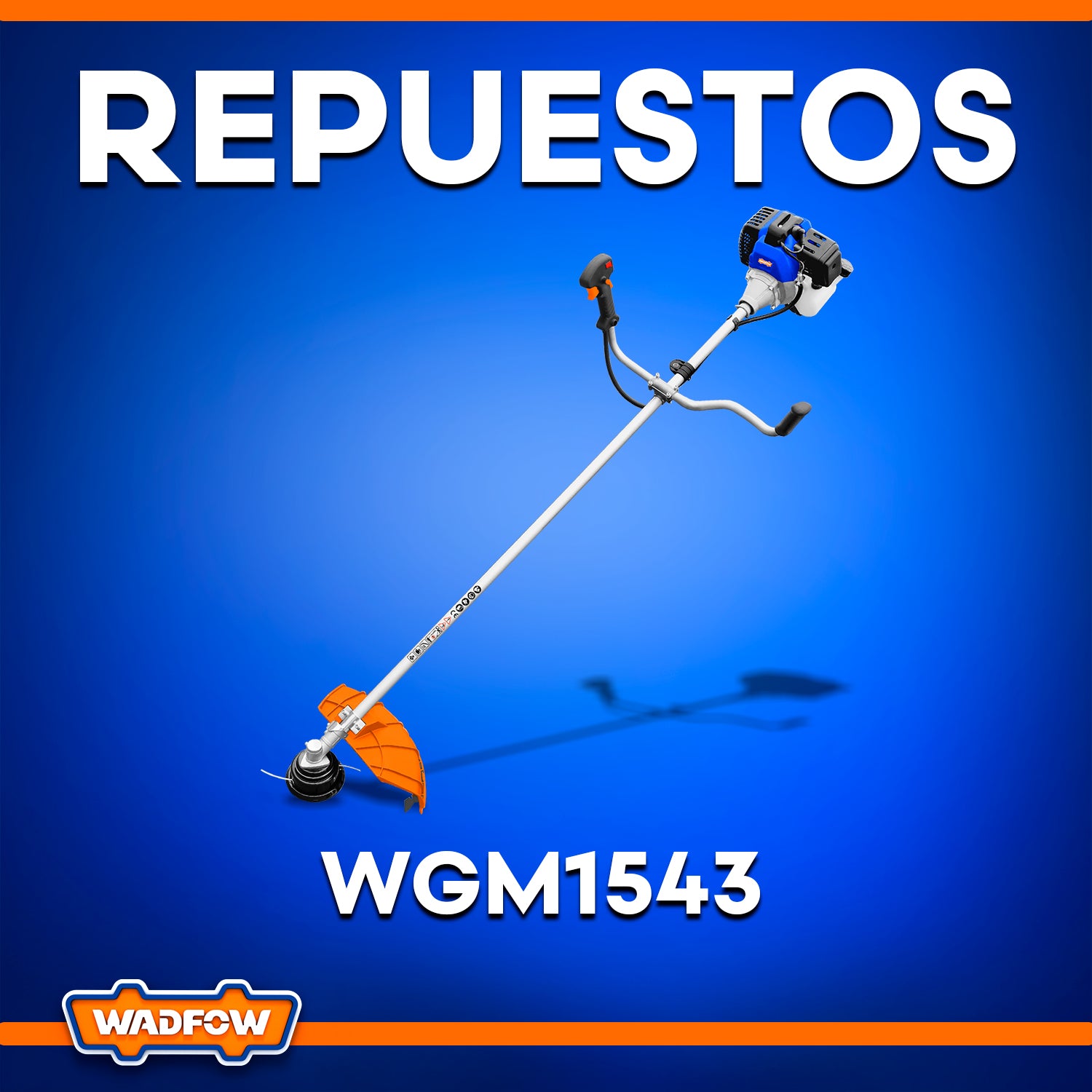 Repuestos de Desmalezadora Grande. Motor 2 tiempos. 43cc. WGM1543