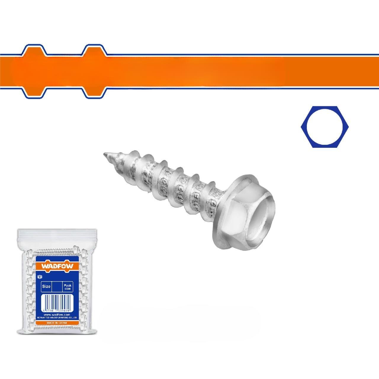 Tornillos para Techo Hexagonal Galvanizado. Autorroscante.