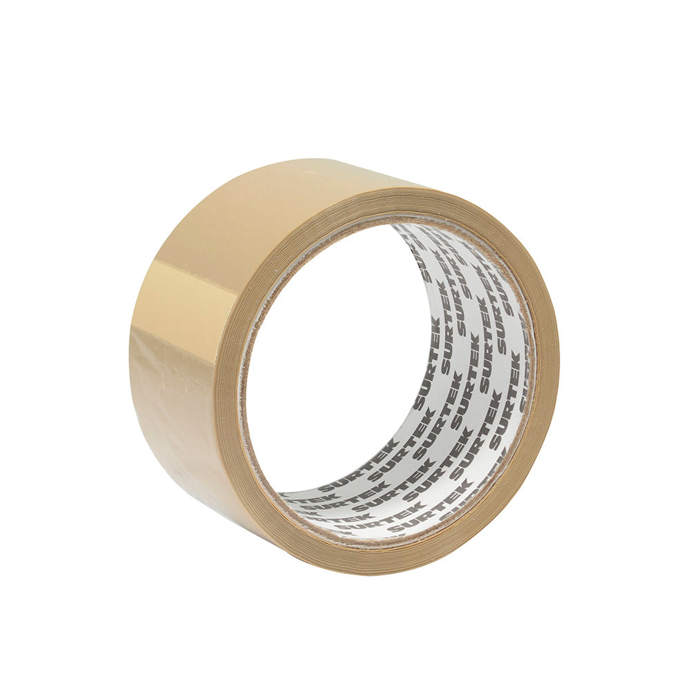 Cinta canela hot melt para empaque 2" x 150m Surtek