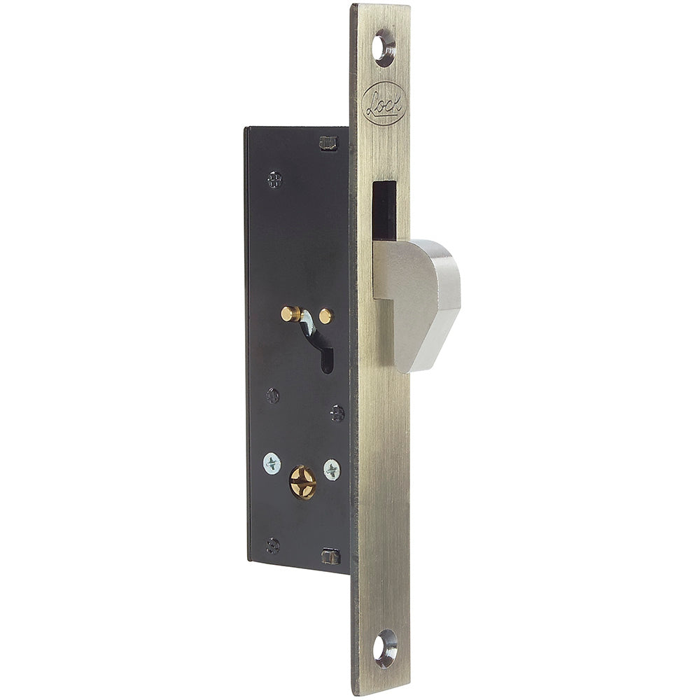 Cerradura perfil gancho latón antiguo Lock