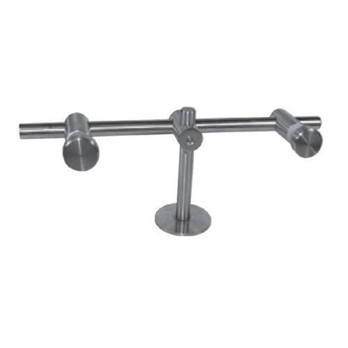 Conector muro vidrio regulable (doble).