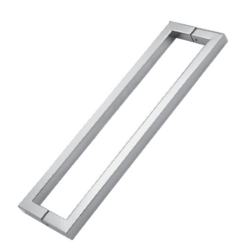 Tirador cuadrado de 19x152mm brillante.