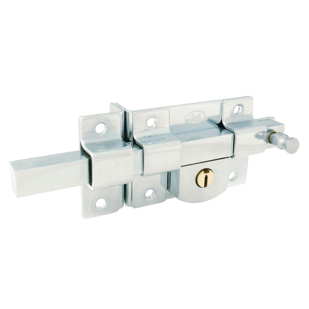 Cerradura derecha barra fija estándar cromo brillante Lock