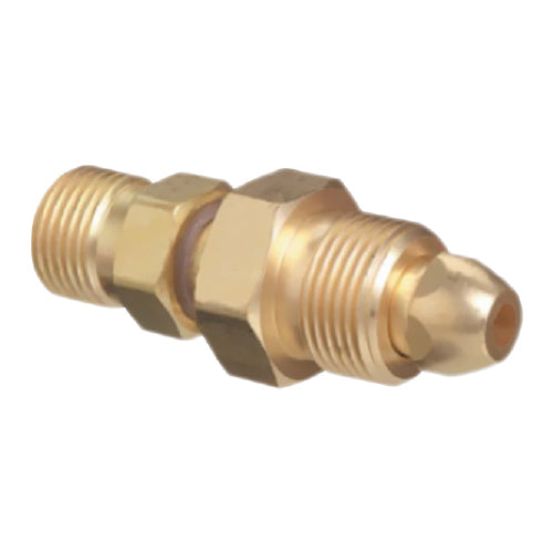 Adaptador de Valvula CGA580 a Regulador CGA320 para cilindros de argon.