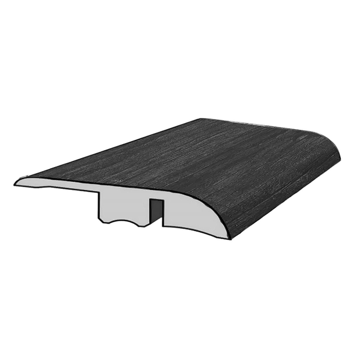 Remate final, reductor para piso SPC ébano 45 x 2400 mm