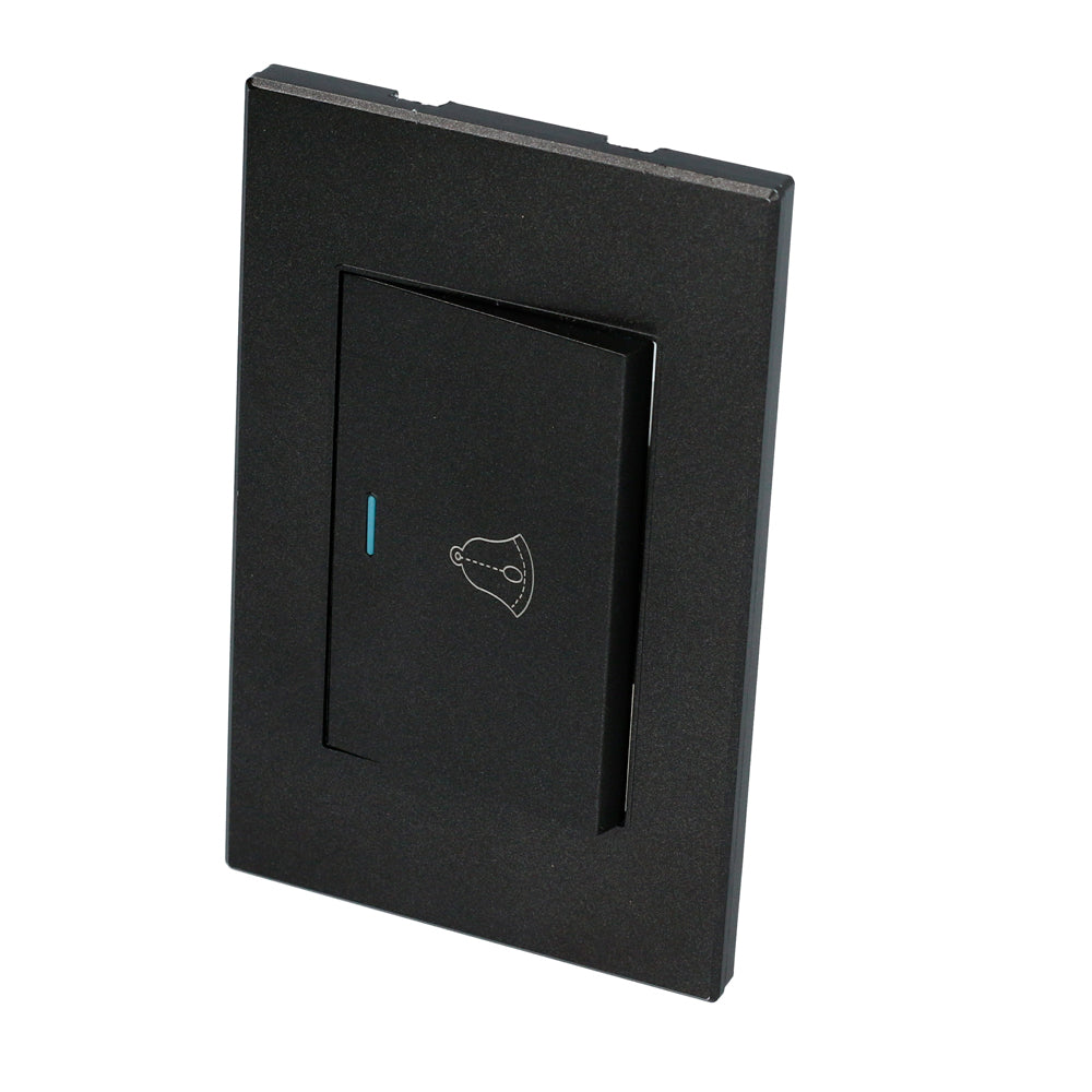 Interruptor con timbre negro 1/1 Surtek.