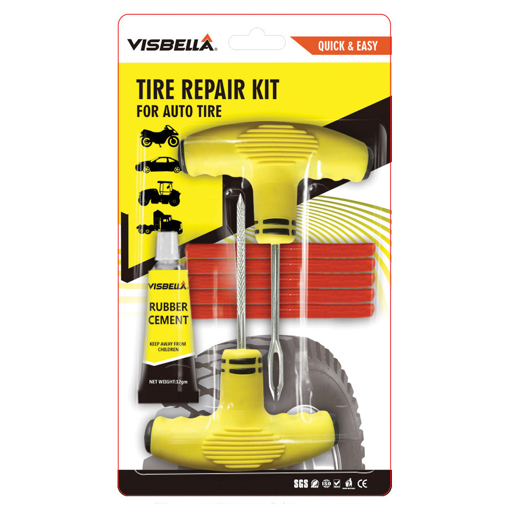 Kit de reparación para llantas pinchadas de automóviles, motocicletas, bicicletas
