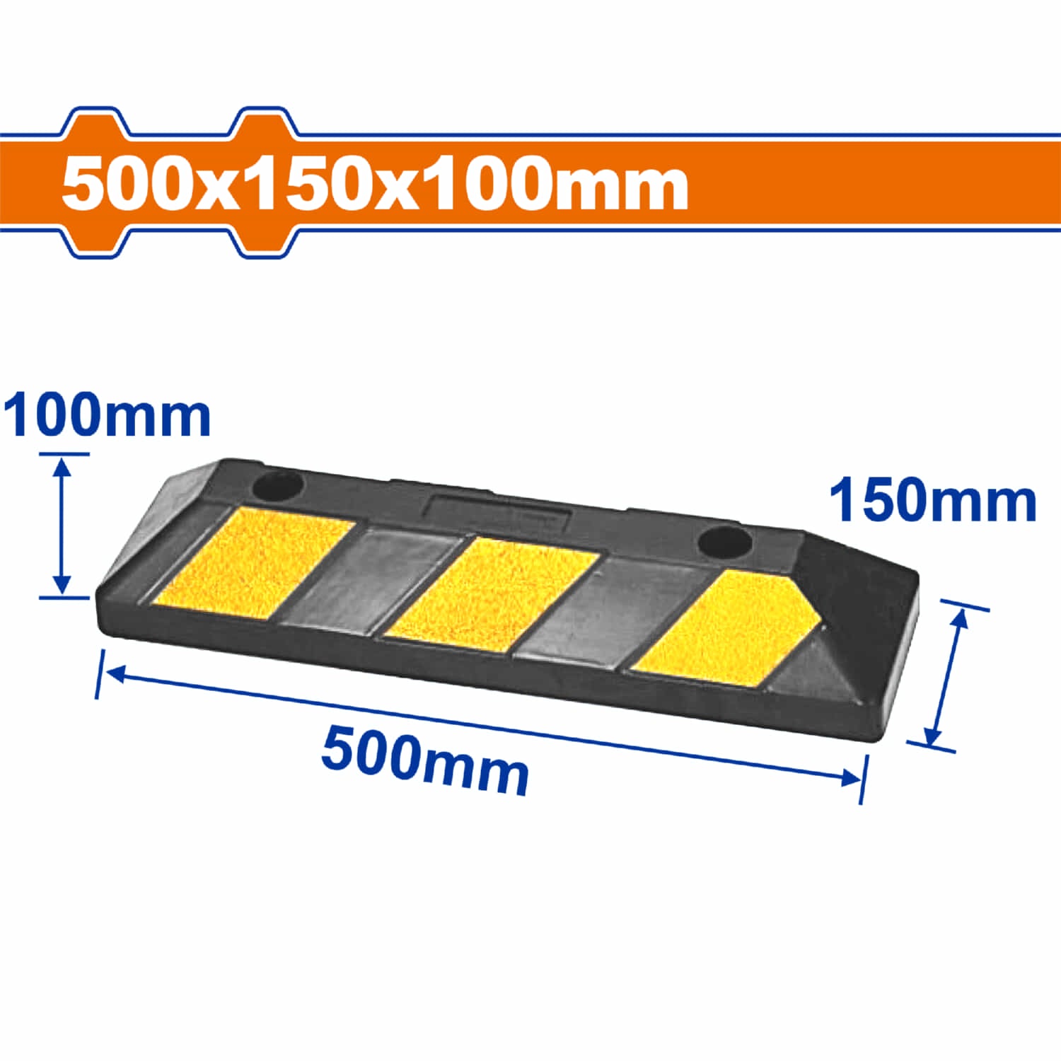 Tope de Estacionamiento 500x150x100mm.