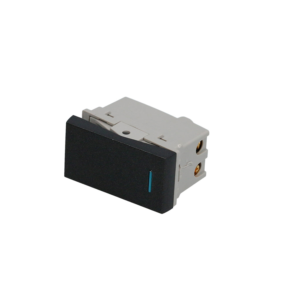 Interruptor Apagador negro 1/3 Surtek.