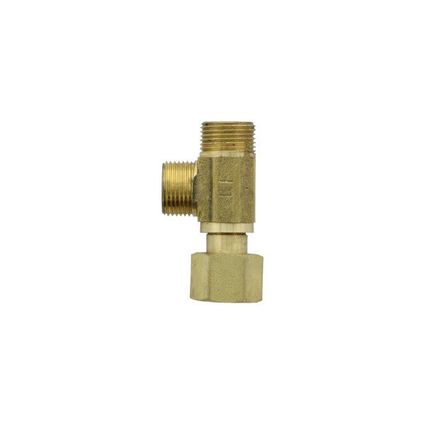 Conector tipo T hembra x macho x macho 3/8" x 3/8" x 3/8" para llaves de ángulo