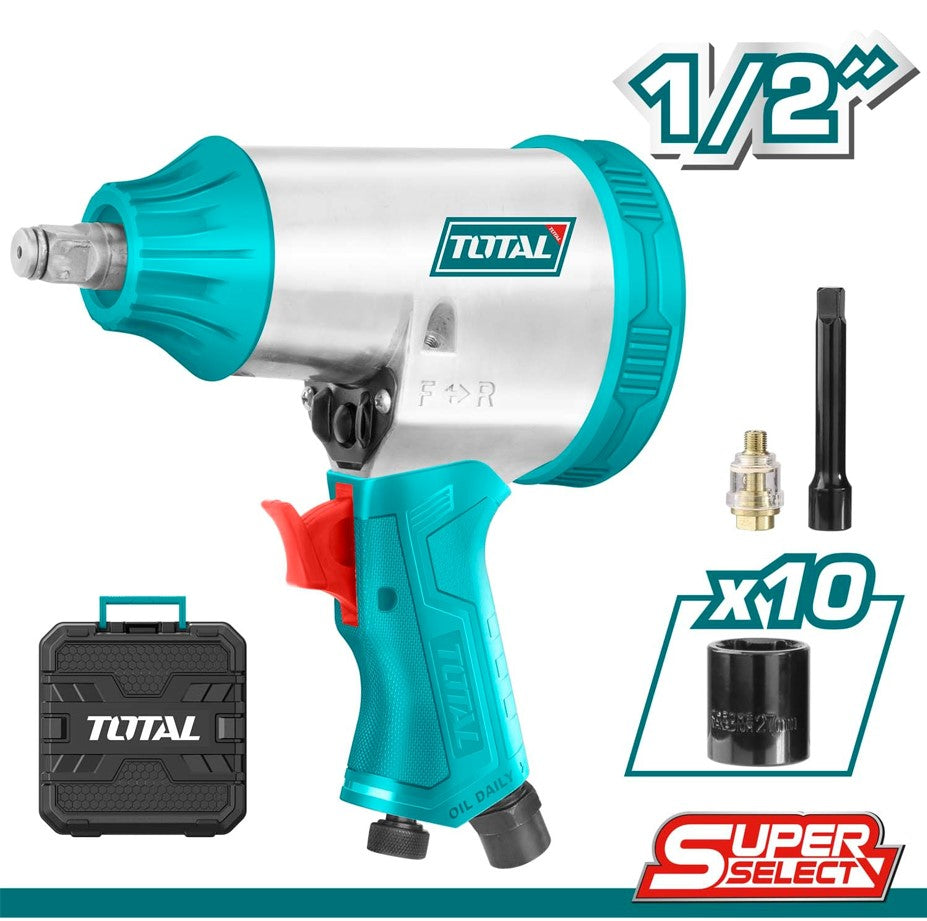 Llave de impacto neumática 1/2" 7000 rpm Max. Torque: 312Nm (230ft)