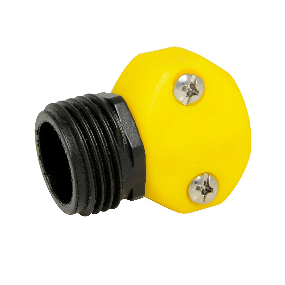 Conector plastico 3/4" GHT para manguera de riego, 1/2" macho