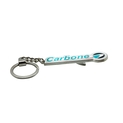Llavero Carbone, con destapador.