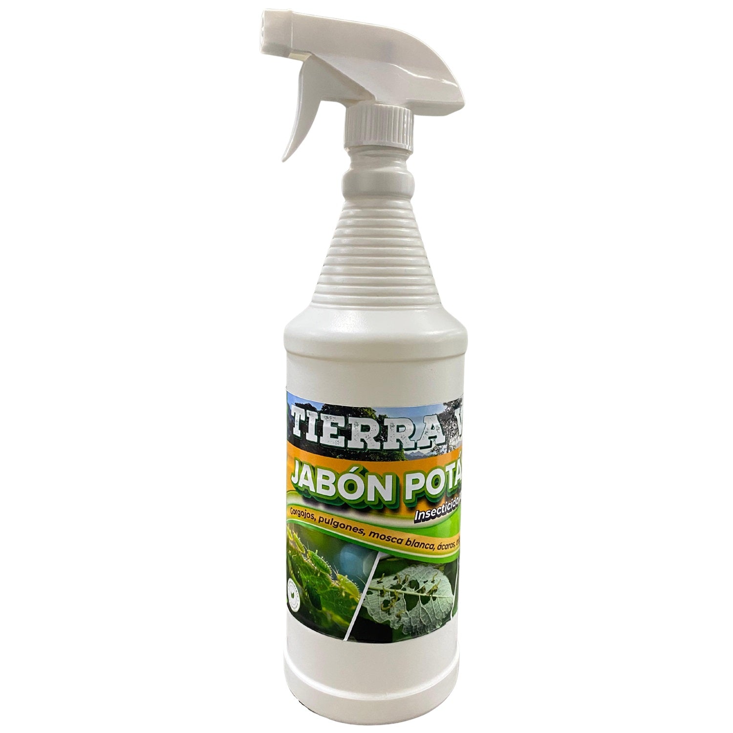 Jabón potásico insecticida de uso directo Tierra viva, 100% orgánico. 1 litro