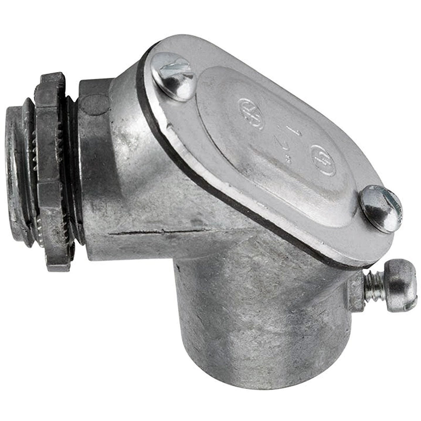 Conectores de 90 Grados Cajilla metálica - tubería EMT. Material Zinc.
