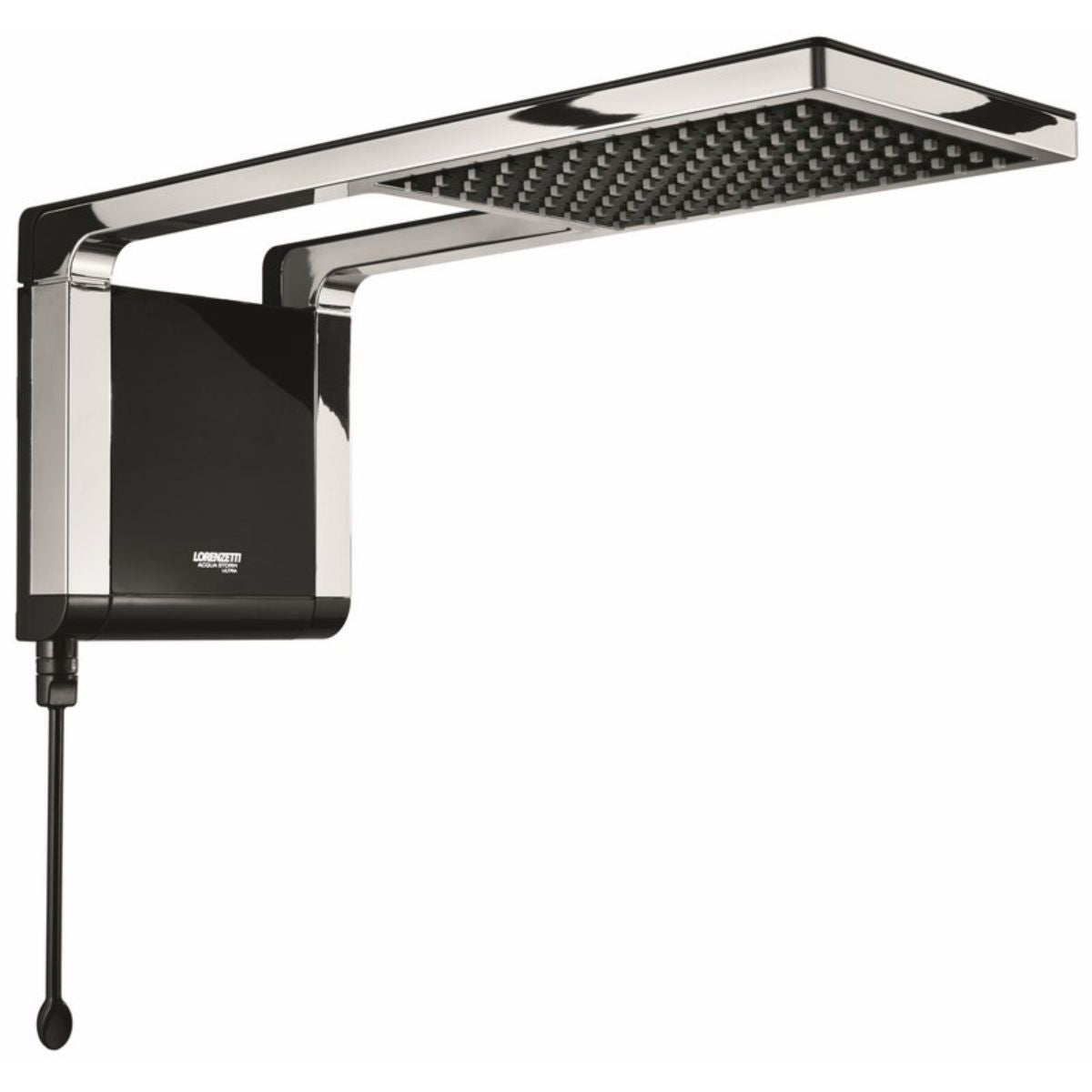 DUCHA REGADERA ELECTRICA (9) "LORENZETTI" ACQUA STORM CROMO/NEGRO