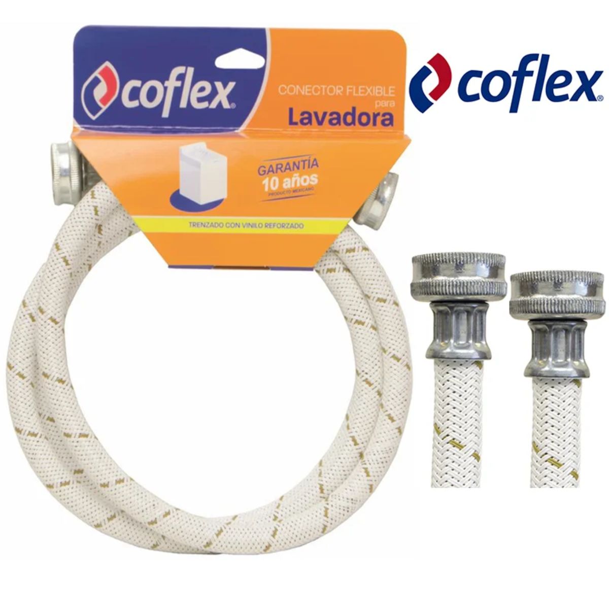 MANGUERA DE LAVADORA "COFLEX" 1.2 METROS TUBO
