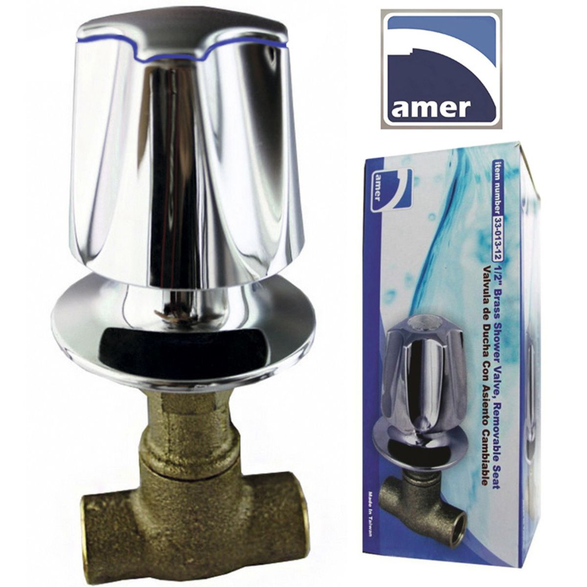 LLAVE DE BANO MANERAL MANIGUETA REPUESTO DUCHA "AMER" IPP MODELO NUEVO FRIA