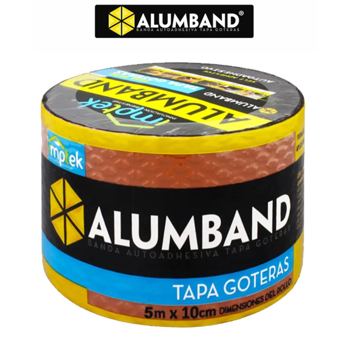 ALUMBAND Autoadhesivo 2mm "Tapa Goteras" 5m x10cm OCRE
