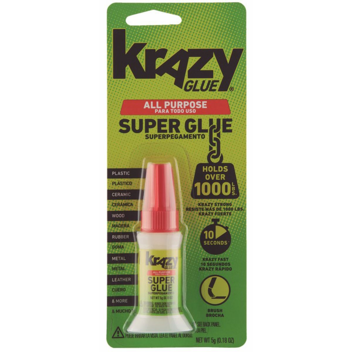 KRAZY GLUE Aplicador de Brocha 5 Gramos "BRUSH"