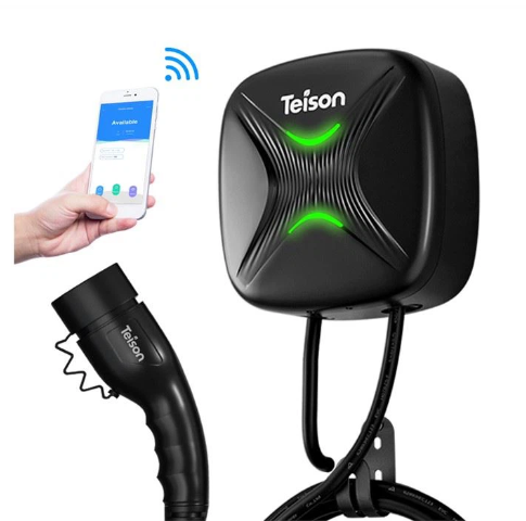 Cargador pared vehículos eléctricos GBT Nivel 2 Smart OCPP1.6J 7kW 32A monofásico 230V + WIFI+ APP